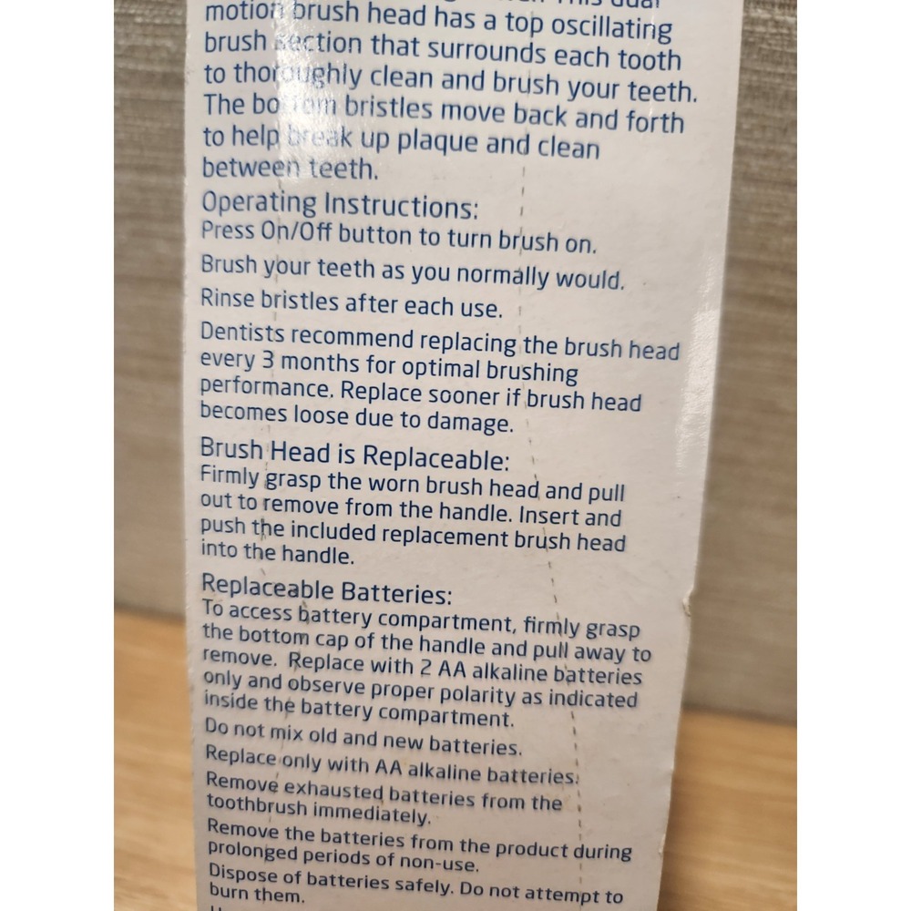 Dentiguard Power Toothbrush Medium New Sealed With 2 Heads New Old Stock - Picture 6 of 9